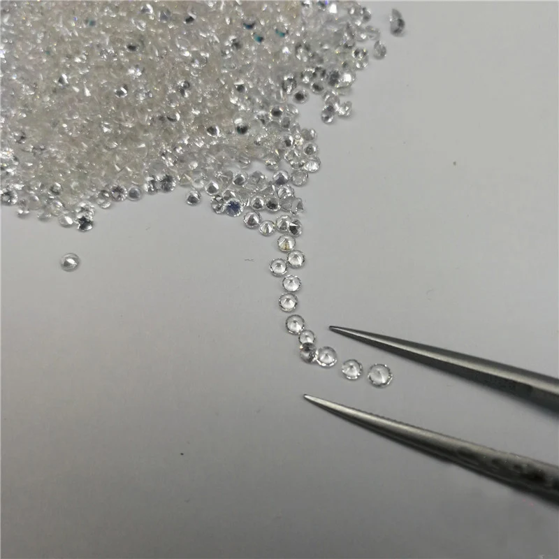 VANTJ Natural Diamond Loose Gemstone Round 2mm 2pcs FG VS VVS Good Cut diamond for Fine Jewelry