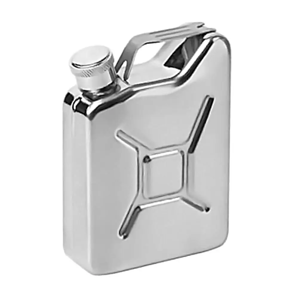 Hot Portable Stainless Steel Hip Flask Travel Whiskey Alcohol Liquor Bottle Flagon Male Small Mini Bottle 5 Oz Fuel Petrol Cans