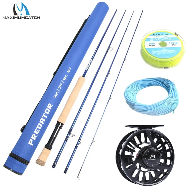 Maximumcatch 9FT Saltwater Fly Rod 8/9/10wt 4pcs 30T SK Carbon Fiber Fly  Fishing Rod