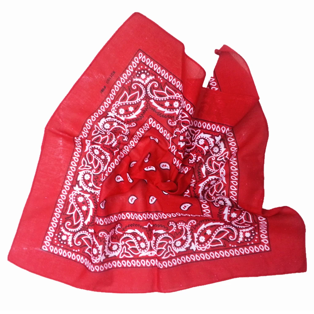 55x55cm Cotton Paisley Bandana Scarf Headband Women's Scarves Men's Bandana Headband Hiking Scarves Hair Band Wrist Wraps