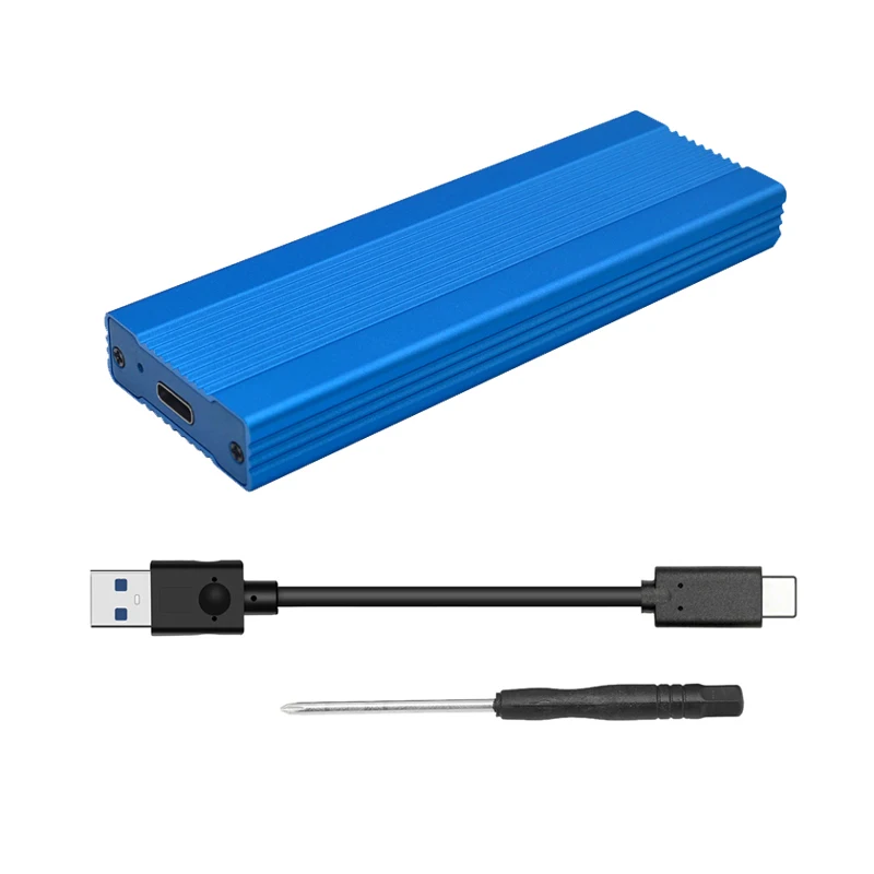 HDD 케이스 PCIE NVME USB3.1 어댑터 M.2 NVME SSD 디스크 용 하드 드라이브 인클로저, HDD 박스 c타입 3.1 케이스 HD 외장 HDD 인클로저