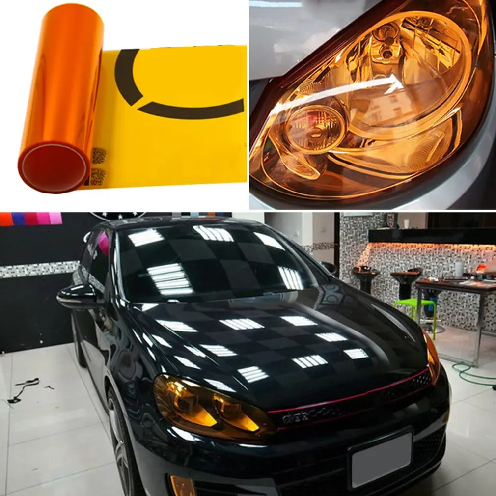 30*100cm Color Changing Stickers Translucent Film Headlights Taillights Styling Protection Film Car Accessory