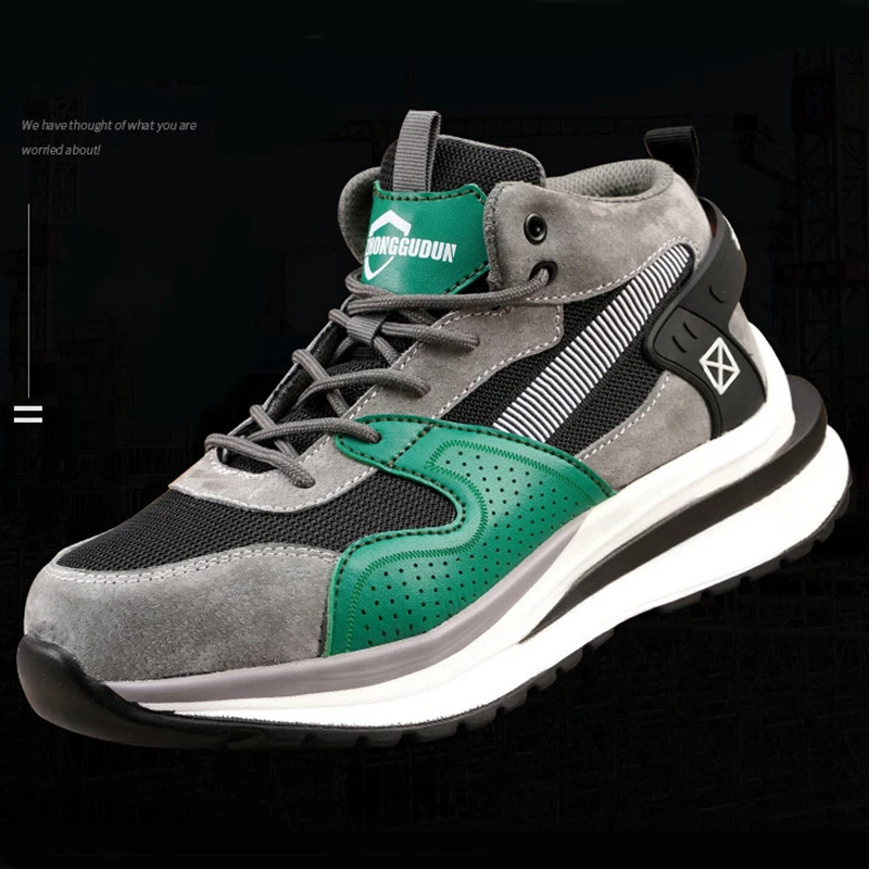 Safety Shoes Men Shoes Work Sneakers Men Steel Toe Shoes Work Boots Puncture Proof Industrial