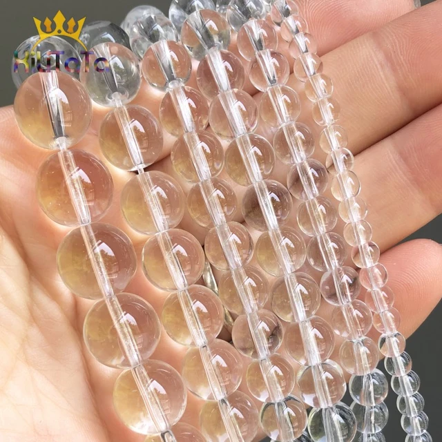 Clear Glass Beads, 10mm Smooth Round