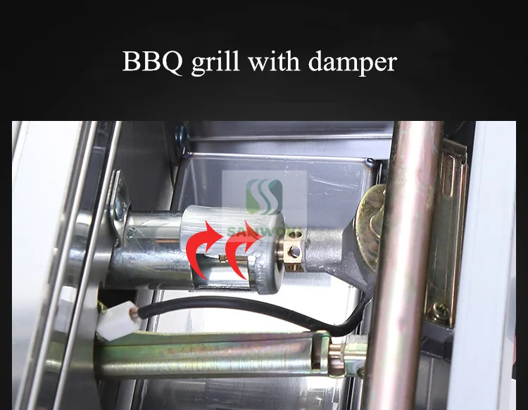 BBQ Infrared Gas 8 Burner Grill Stove Outdoor Kebab Meat Roasting machine barbecue maker machine Oysters roaster machine 5