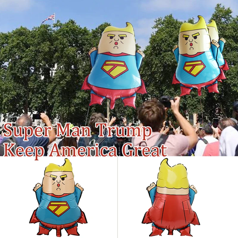 

Superman Trump Balloons Festival Party Balloon Favortie Funny Helium Air Balloons Donald Trump Novelty Kids Toy Party Favor