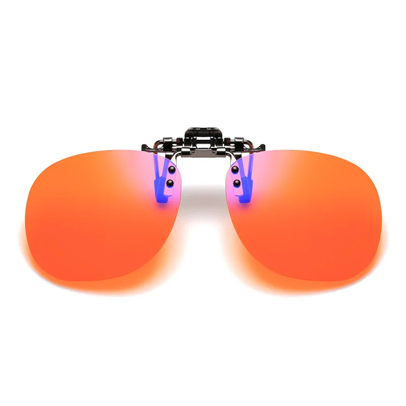 NONOR Anti 93% Blue Light Blocking Glasses Men Clip On Glass Rimless Computer Clamping Mirror Blue Ray Gaming Eyeglass UV400 4