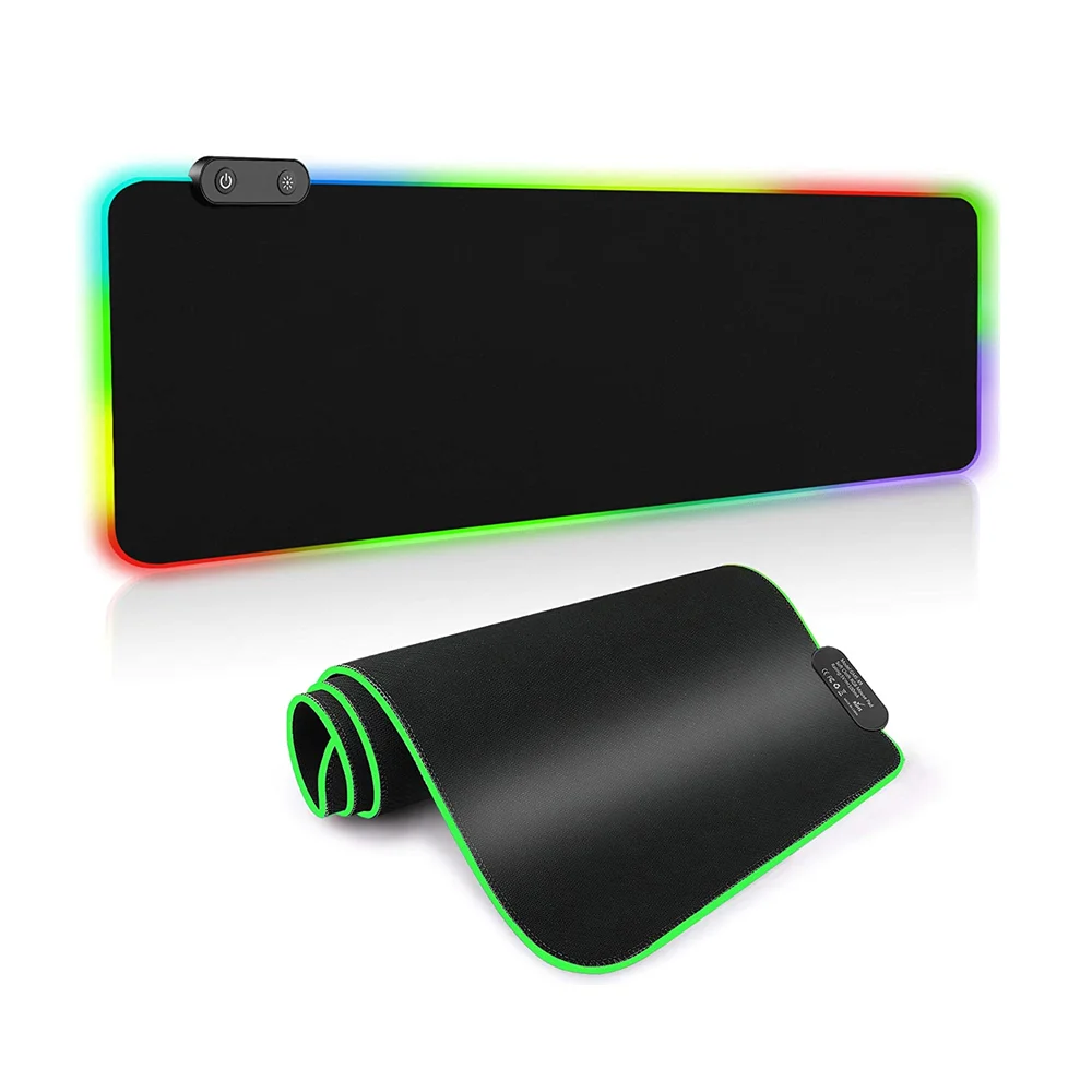 Игровой коврик для мыши с RGB-подсветкой большой компьютерный размера XXL