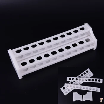 

Plastic 20 Holes White Test Tube Rack For Centrifuge Tubes Laboratory Supplies Stand Shelf For School Lab Equipment
