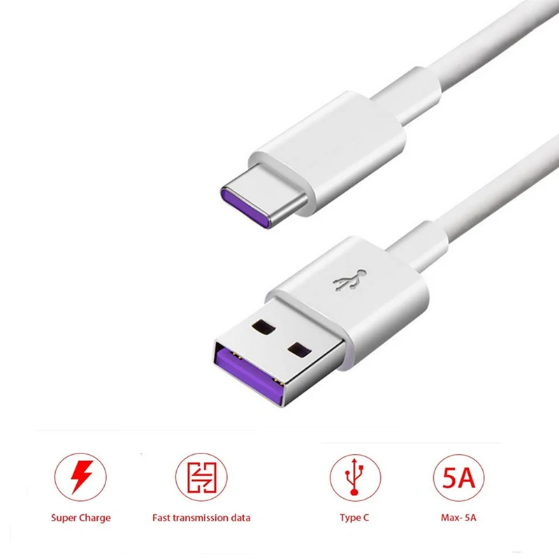 Кабель USB 5A Type C для Samsung Galaxy A30 A50 A7 A8 + A9 2018 кабель зарядки и синхронизации данных |