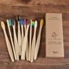 10PCS Colorful Toothbrush Natural Bamboo Tooth brush Set Soft Bristle Charcoal Teeth Eco Bamboo Toothbrushes Dental Oral Care ► Photo 1/6