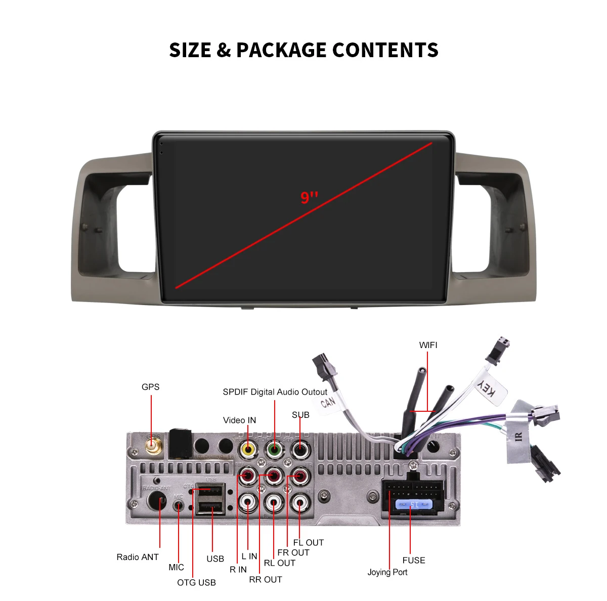 Sale DSP SPDIF 9" Android 8.1 Car Multimedia Radio for Toyota Corolla EX E120 2003-2011 GPS Mirror Link WiFi 4G SIM DVR DAB Subwoofer 21