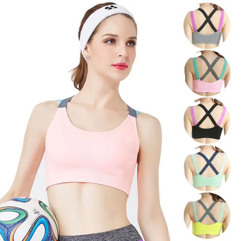 Cross Beauty Back No Steel Ring спортивный бюстгальтер жилет профессиональный ударопрочный