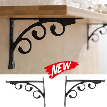 

2pcs/set Stainless Shelf Triangle Metal Bearing Steel Decorative Wall Mounted Table Support Brackets For The Family