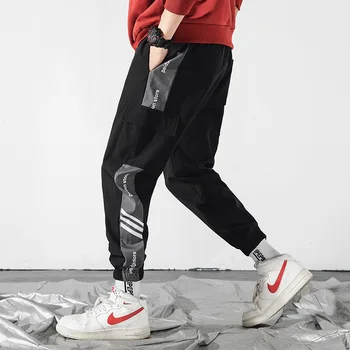 

Autumn New Ins Harlan Beam Feet Small Loose Sports Long Pants Classic Chic Brand Trousers
