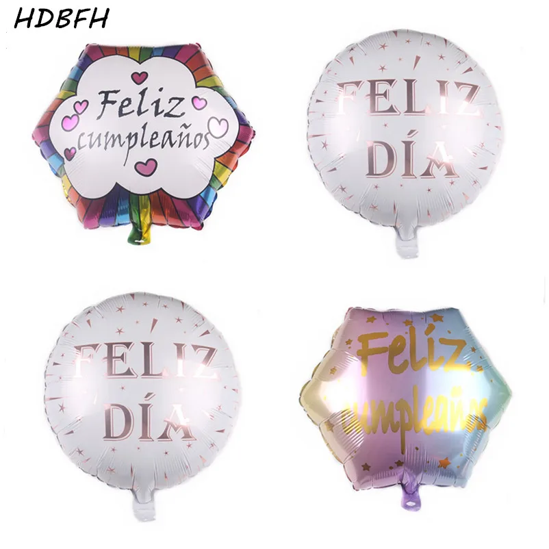 HDBFH New 18-inch Western Happy Birthday Aluminum Balloon Party Event Decorative Self-sealing | Дом и сад