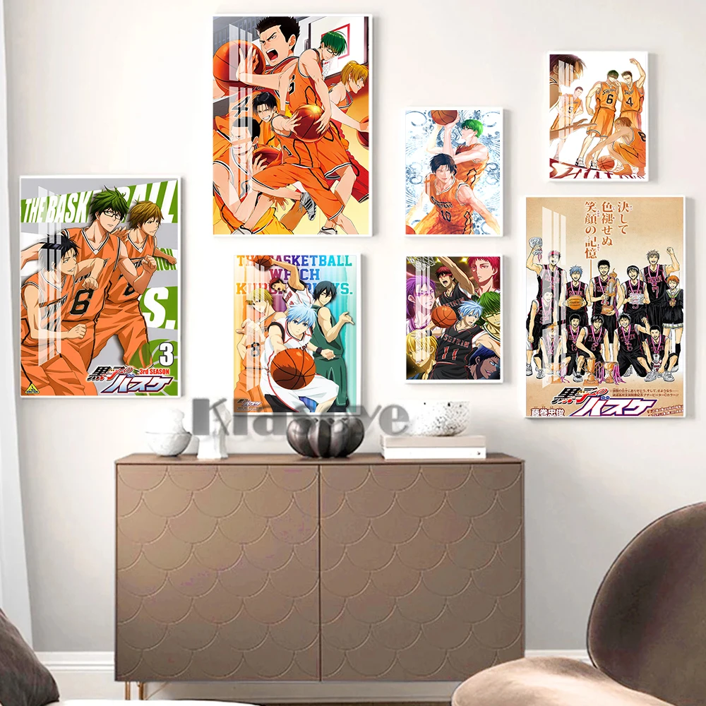 

Kuroko's Basketball Japanese Sport Comic Hot Anime Cartoon Wall Art Poster Prints Canvas Painting Otaku Bedroom Home Decor Gift