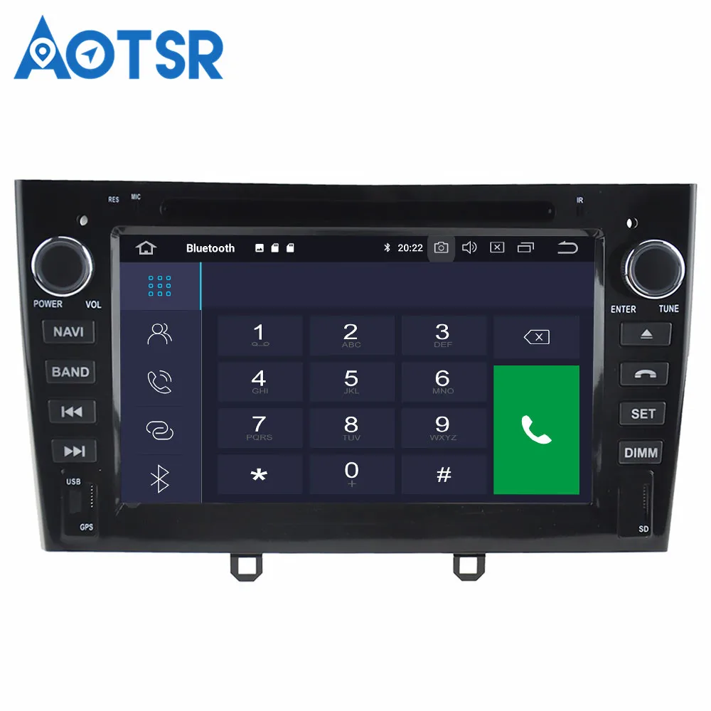 Sale Aotsr Android 9.0 GPS Navigation Car DVD Player For Peugeot 408 308 308SW Car Radio Recorder car radio tape recorder auto stereo 10