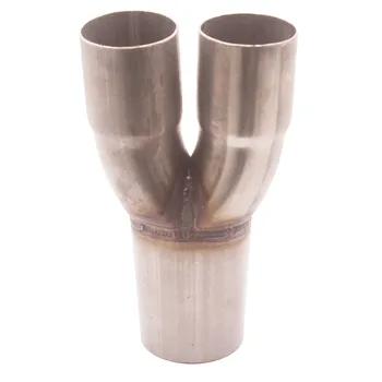 

2-1 Exhaust Merge Collector Dual 2' ID Inlet Single 2.5' OD, 304 stainless steel (Polished)