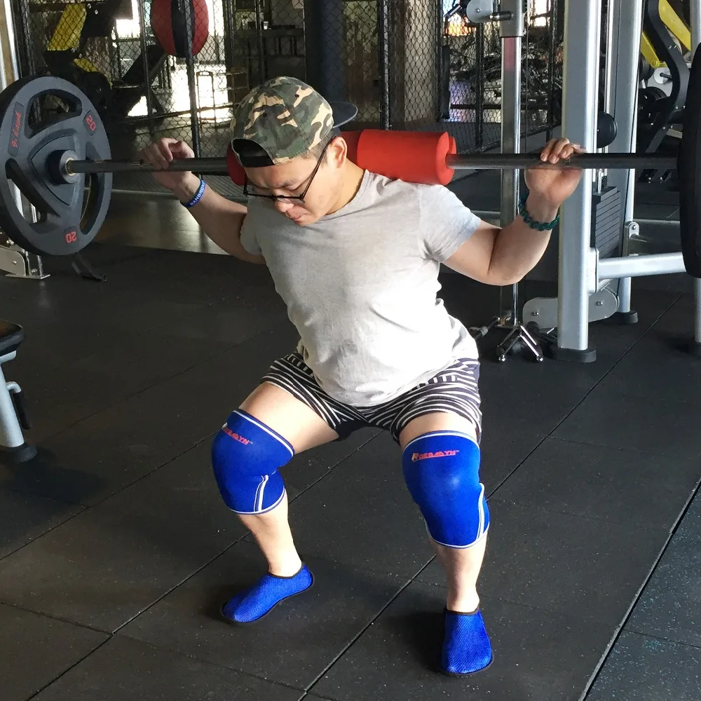 Roegadyn синий спортивный неопрен Crossfit Гольфы компрессионные Брейс рукавом