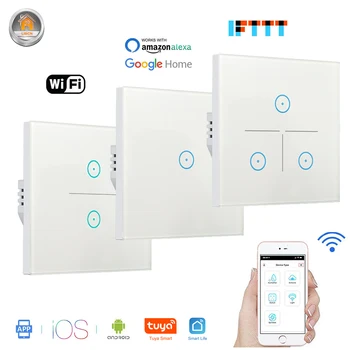 

EU Wifi Smart Switch Wireless Touch Switch Boiler Water Heater Wall Switch Smart Home APP Alexa Echo Google Home Voice Control