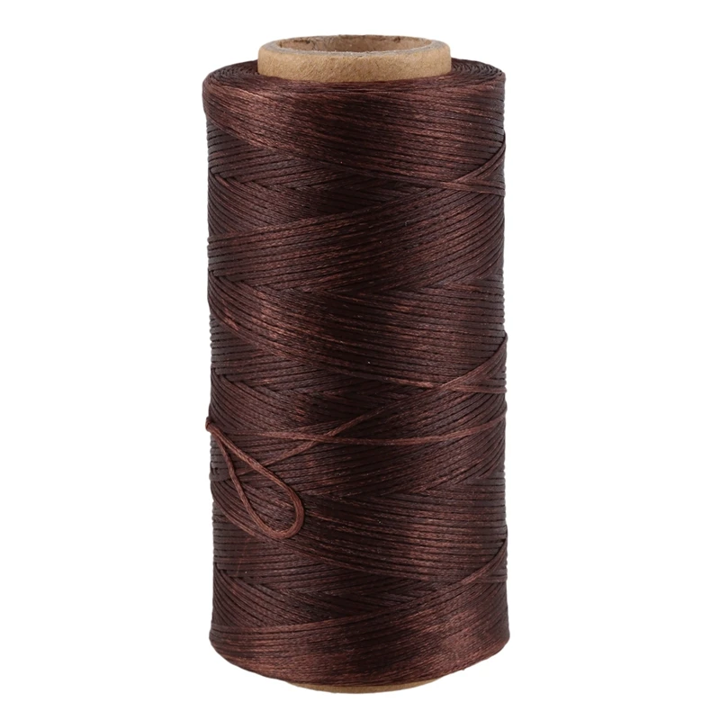 260M 150D 1MM Leather Sewing Waxed Wax Thread Hand needle Cord Craft DIY New Color:Light Brown | Дом и сад
