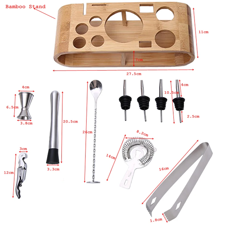 1-13 шт. Миксер для вина из нержавеющей стали ликер красное вино шейкер для коктейлей зажим для барной посуды набор инструментов фильтр шейкер для бармена подставка база