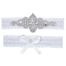 Свадебные Подвязки удобные аксессуары вечерние регулируемые изысканные сексуальные кружевные украшения ног бедра Стразы элегантное обручальное кольцо