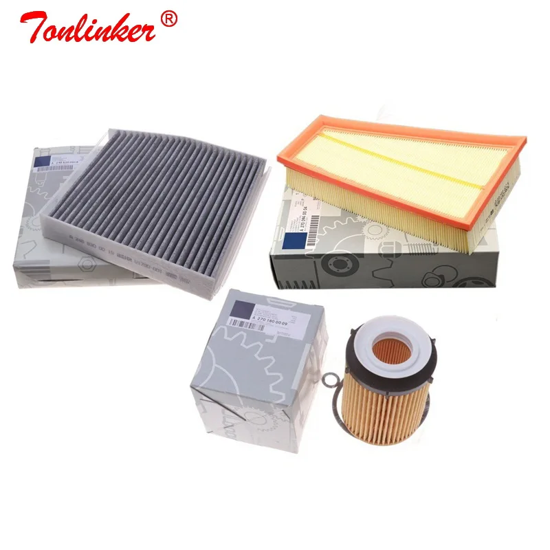 

Air Filter Cabin Filter Oil Filter 3Pcs For Mercedes Benz B-Class W246,W242 2011-2019 B160 B180 B200 B220 B250 Model Filter Set