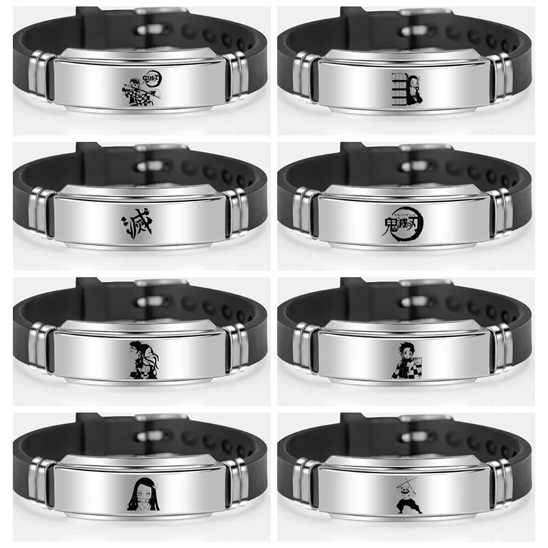 Anime Demon Slayer Kimetsu no Yaiba Tanjirou Kamado Bracelet Cosplay Jewelry