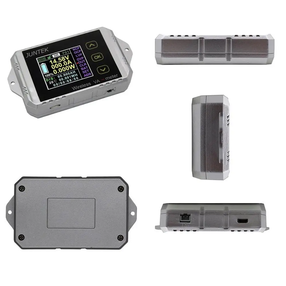 

VAT1050 100V 50A LCD Digital Wireless DC Voltage Current VA Meter Car Battery Monitor Coulometer Coulomb Counter Wattmeter