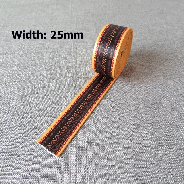 5Yards Width 25mm 38mm Webbing Yoga Belt Tape Strap Rope Dog Pet Collar Leash Harness Backpack Bag Garment Ribbons DIY Accessory Brown 25mm