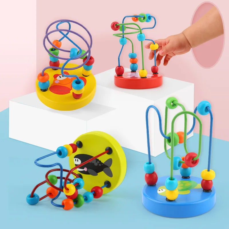 Tookeen мини-игрушка-браслет из бисера для детей 1-2-3 лет, развивающая, для детей раннего возраста