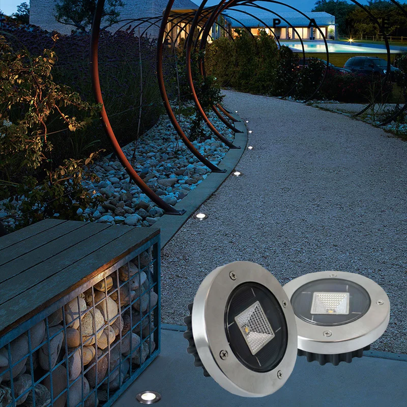 Subterrâneas ao ar Ip65 à Prova Novo Solar Lâmpadas Livre Dwaterproof Água Powered Deck Luz Grondspot Jardim Caminhos Decoracion Terraza 20 Pçs Led 16 Cheap Lâmpadas subterrâneas