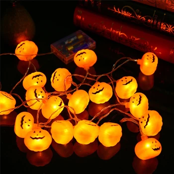

Halloween Pumpkin LED String Lights Lantern House Party Garland Light Decoration Merry Christmas Tree Santa Claus Drop Ornament