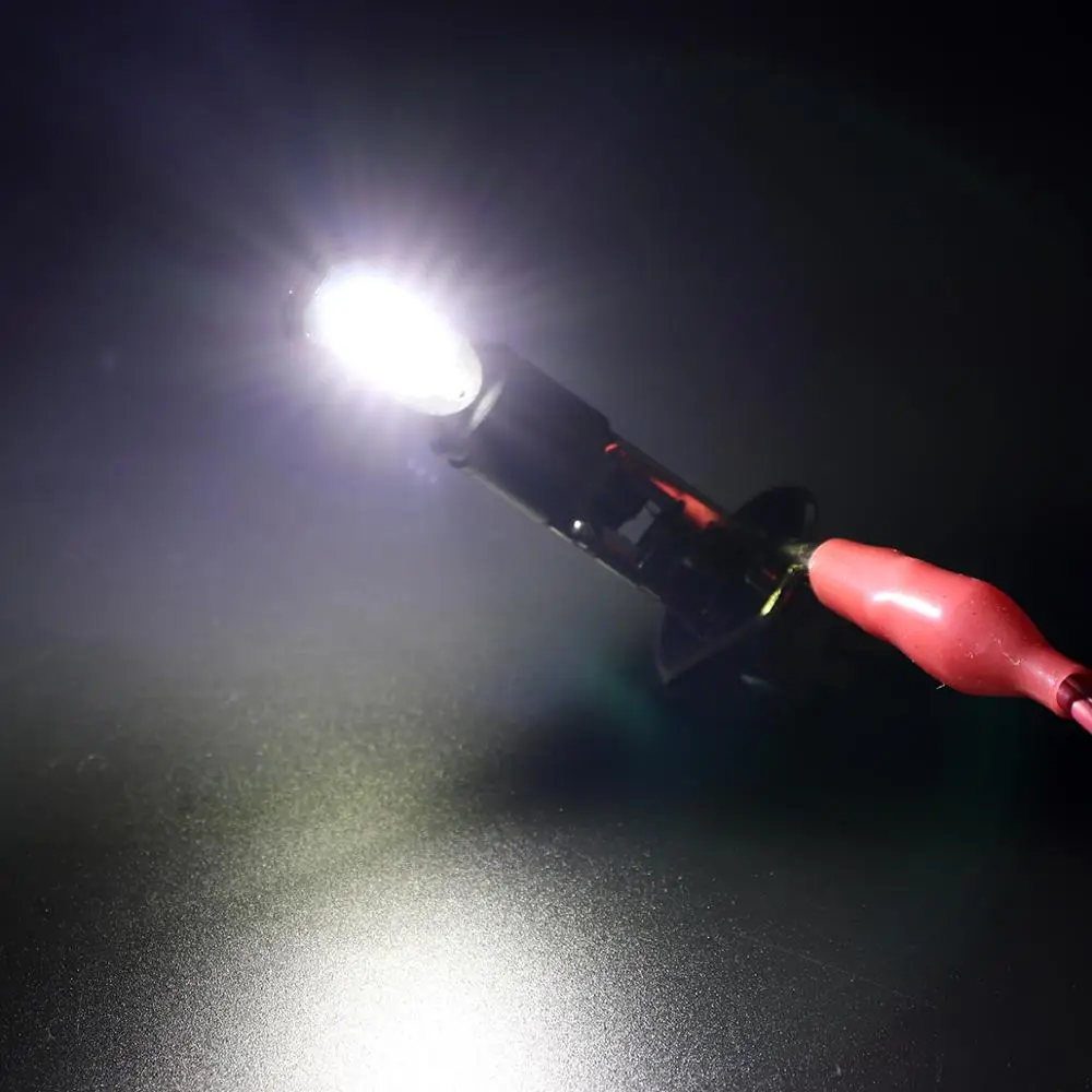 2 шт. 12V H1 COB SMD светильник, футболка с принтом "автомобиль" противотуманная фара 1200LM 6500 K-7500 K белый вождение автомобиля ходовой огонь Автомобильная Противо-Туманная светильник лампочка