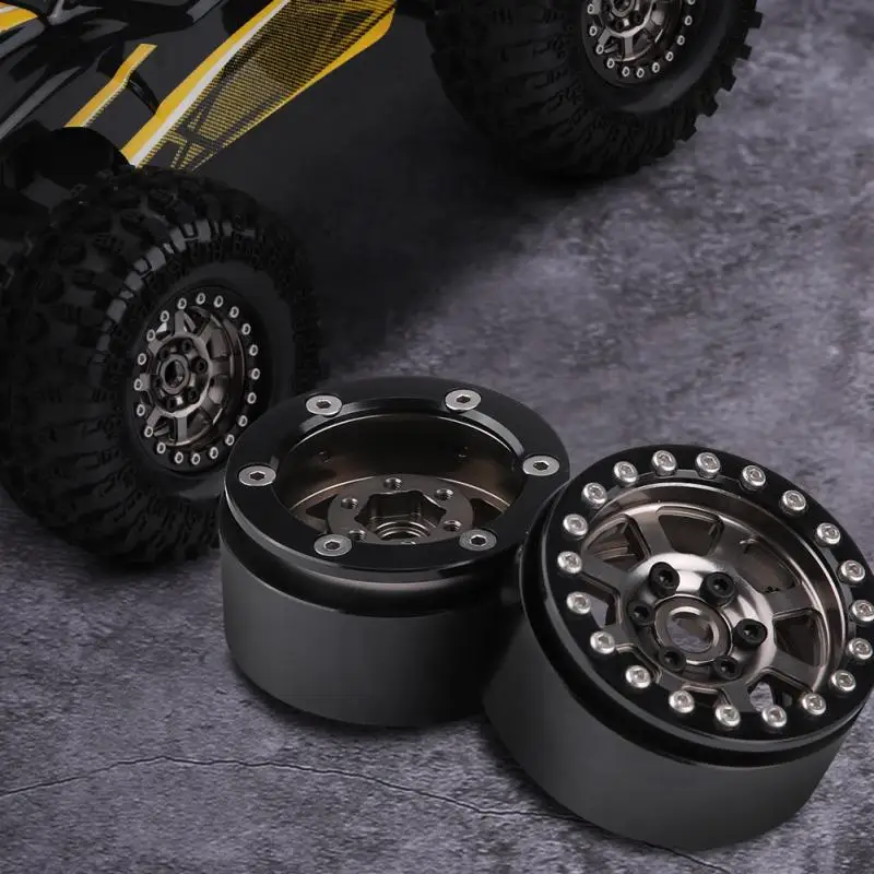 

Hot 2Pcs/Set Metal Tire Tyre Hubs Wheel Rims Diameter 5.5cm For 1:10 RC Cross Coutry Cars Crawlers Remote Control Car Accessorie