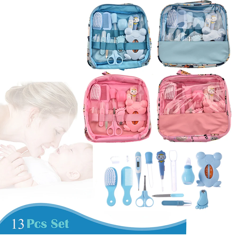 

Многофункциональный Детский маникюрный набор 13 шт./комплект Higiene Bebe Сафти маникюрные ножницы для аппаратного маникюра для прочистки носа у новорождённых Зубная щётка для новорожденных