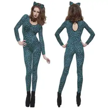 

Dancing Stage Costumes Halloween Leopard Print Sportswear