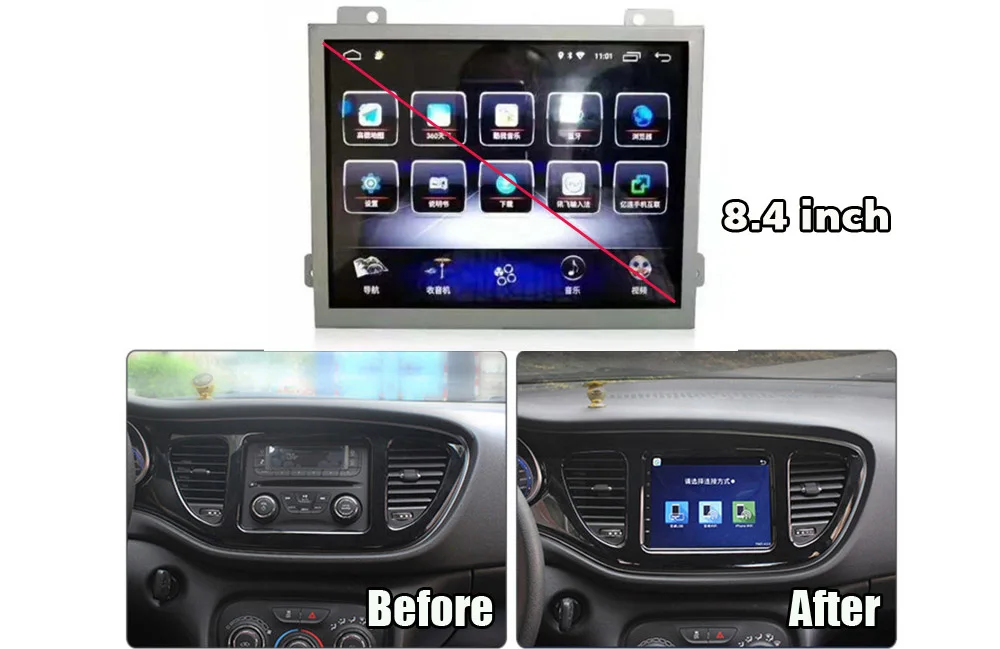 For Fiat Viaggio Ottimo for dodge dart 2012~2017-1