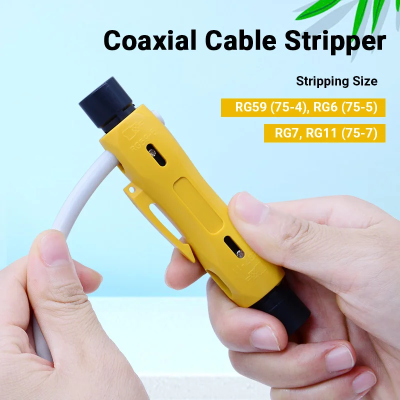 Coax Coaxial Cable Pen Cutter Stripper for RG59-RG6 RG7-RG11 Stripping Tools