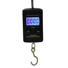 

40kg/10g LED Digital Scale Portable Electronic Hanging Fishing Hook Scale Travel Luggage Weighting Scale Kitchen Weight Tools
