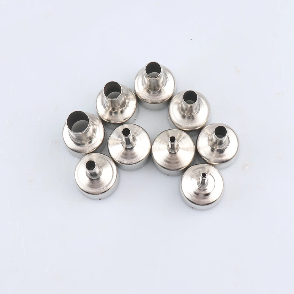 9 adet/takım sıcak hava tabancası için kaynak memesi paslanmaz çelik 8858 8898 858D 8586 için farklı boyutlarda nozullar Çok Fonksiyonlu kullanım memesi