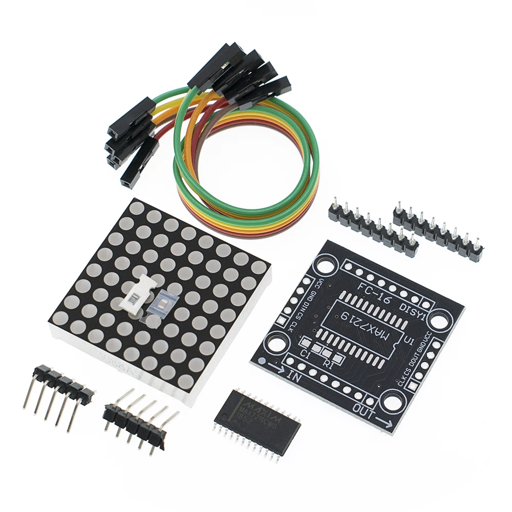 MAX7219 8*8 матричный модуль микроконтроллер светодиодный дисплея DIY Kit|Соединители| |