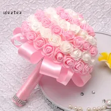 Для свадебного букета со стразами, платье подружки невесты, искусственный цветок «Роза» букет невесты вечерние свадебные принадлежности SPH160