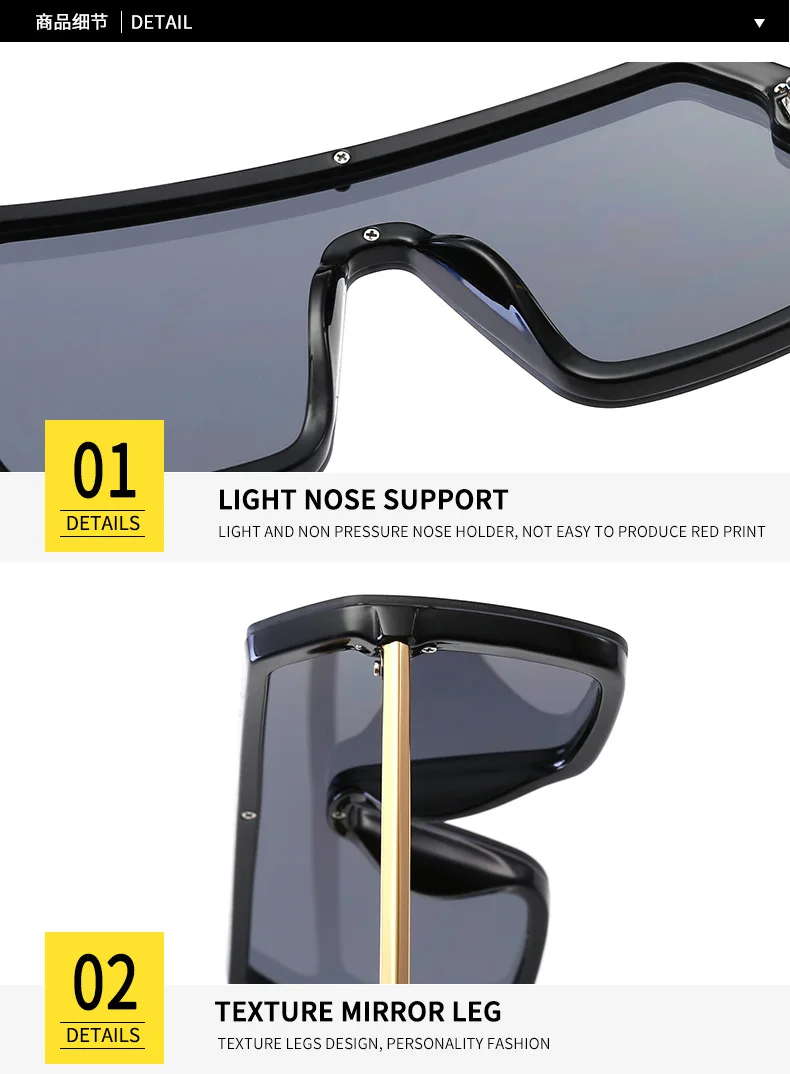 New F Letter Sunglasses Women Vintage Oversized Gradient Sun Glasses Shades Female Luxury Designer UV400 Sunglass