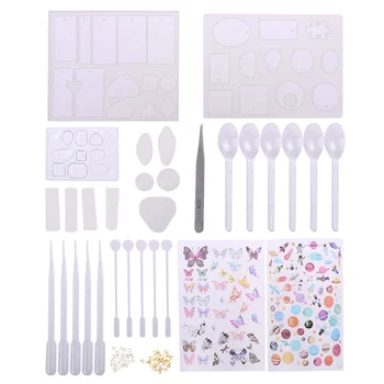 

2020 New Resin Jewelry Casting Mold Pendant Silicone Mold DIY Craft Making Filling Material Tool