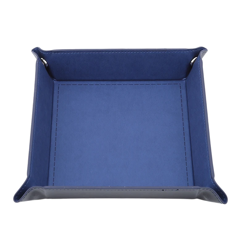 royalblue Новинка, брелок из искусственной кожи, складывающаяся подставка, складной кошелек для ключей для телефона, монета, Настольный ящик для мелочей, коробка, аксессуары для ящика - Цвет: royalblue