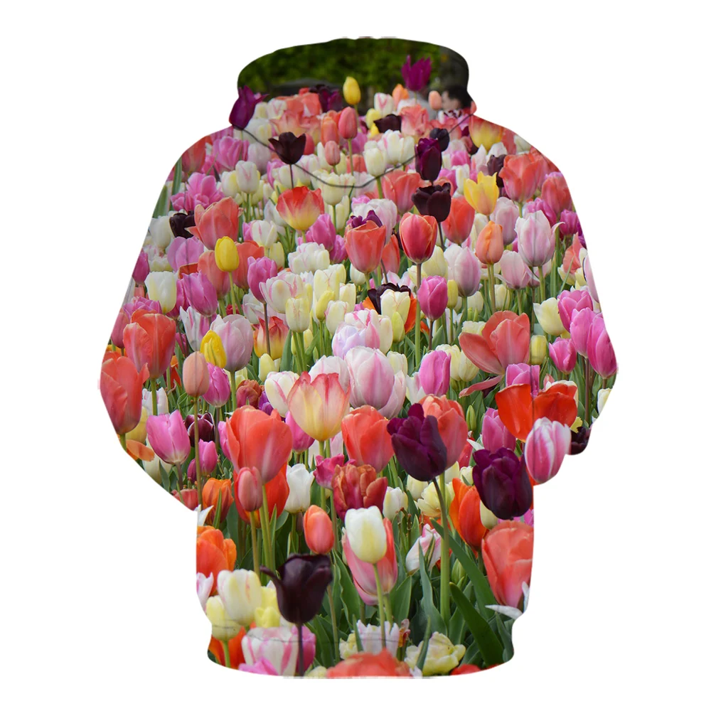 Groene bladeren 3d Prined man hoodie haruku onkruid hoodies Casual mode Sweashir Rozenbloem Pullover Grappige stijl_voghion.com