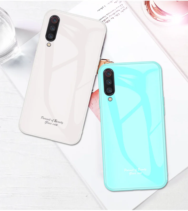 Для Xiaomi Mi 9 чехол Модный Macaron противоударный жесткий Гибридный чехол из закаленного стекла для Xiaomi Mi 9 SE чехол для телефона s